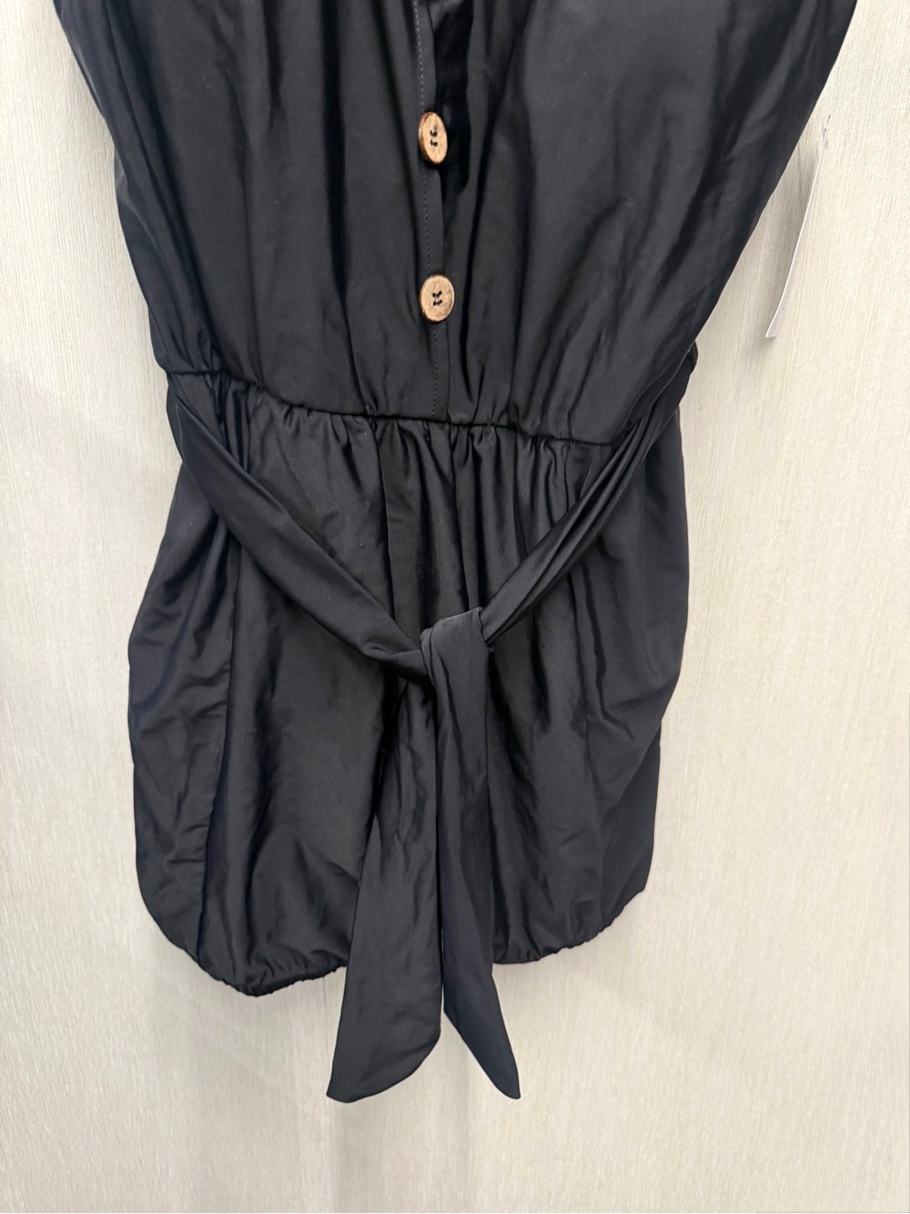 NWT SeaFancy Black Belted Boyleg One-Piece Swimsuit, Size Large - Picture 4 of 9